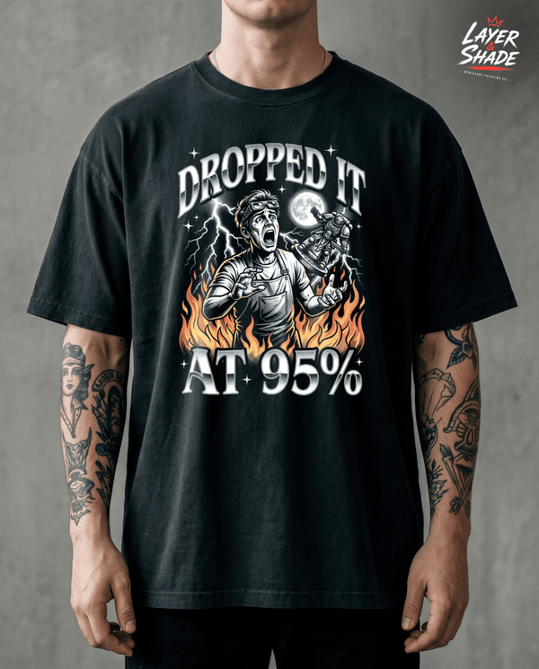 Miniature Painting Shirt Dropped It At 95% Paint Tabletop Gamer