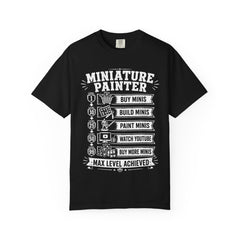 Miniature Painter Level Up T-Shirt | Funny Tabletop RPG Tee | Max Level Mini Painter Gift — view 2