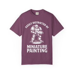 Easily Distracted By Miniature Painting T-Shirt | Funny Tabletop Hobby Tee | Mini Painter Gift — view 4