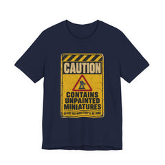 Caution Contains Unpainted Miniatures T-shirt — view 5