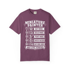 Miniature Painter Level Up T-Shirt | Funny Tabletop RPG Tee | Max Level Mini Painter Gift — view 3