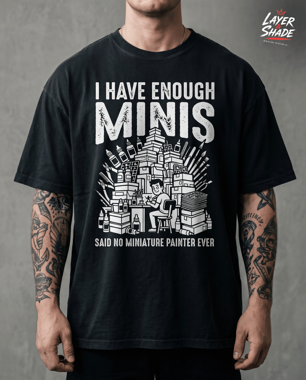 Funny Miniature Painting Budget Shirt Tabletop Gaming & Mini Painting Tee