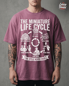 The Miniature Painter's Life Cycle Shirt  Funny Tabletop Gaming & Mini Painting Tee — view 3