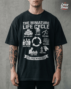 The Miniature Painter's Life Cycle Shirt  Funny Tabletop Gaming & Mini Painting Tee — view 1