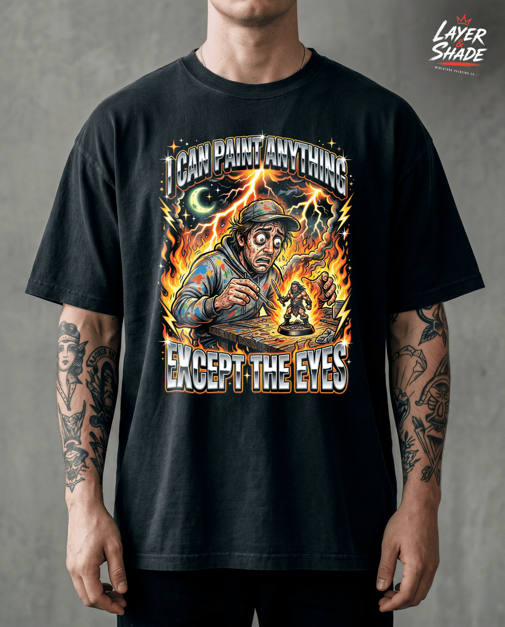 Miniature Painting Shirt Can Paint Anything Except Eyes