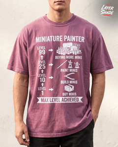 The Miniature Painter Level Up Shirt  Funny Tabletop Gaming Mini Painting Tee — view 2