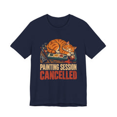 Painting Session Cancelled Cat Shirt , Funny Miniature Painter Gift — view 5