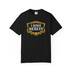 I Sense Heresy T-Shirt | Grimdark Gothic Tabletop Wargaming Tee | Funny Mini Painter Gift — view 4