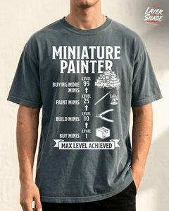 The Miniature Painter Level Up Shirt  Funny Tabletop Gaming Mini Painting Tee — view 3