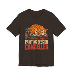 Painting Session Cancelled Cat Shirt , Funny Miniature Painter Gift — view 6