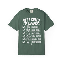 Weekend Plans Miniature Painting Checklist T-Shirt | Funny Tabletop Gamer Tee | Mini Painter Gift — view 5