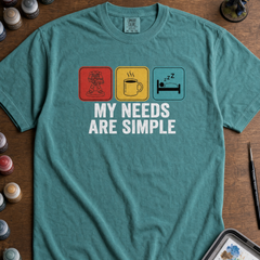 Soft black tee for tabletop gamers with minis, coffee and sleep graphic — view 5